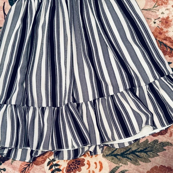 B Darlin Monochrome Striped Dress - Picture 5 of 7